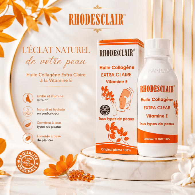 RHODESCLAIR-HUILE COLLAGENE EXTRA-CLAIRE VITAMINE E