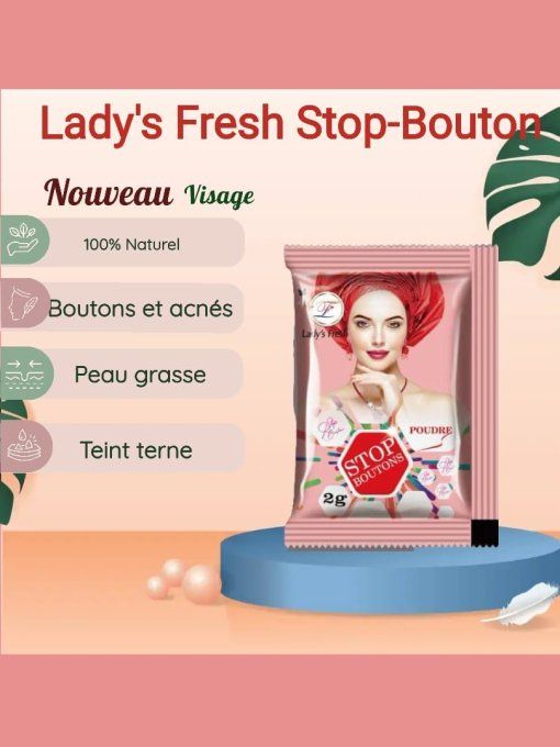 LADY'S FRESH POUDRE STOP BOUTONS
