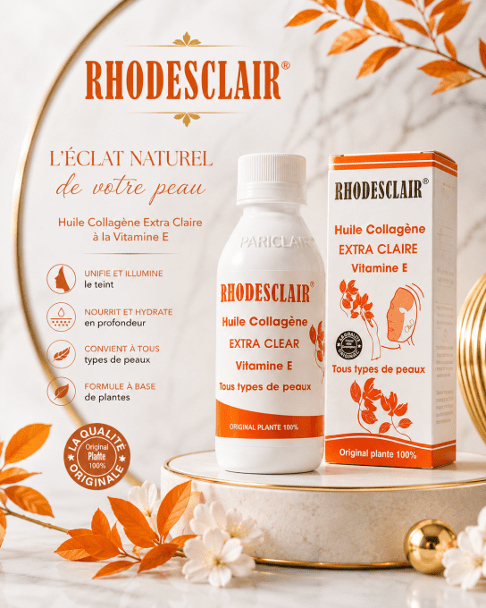 RHODESCLAIR-HUILE COLLAGENE EXTRA-CLAIRE VITAMINE E