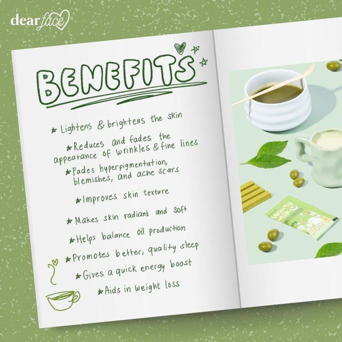 DEAR FACE BEAUTY MILK MATCHA
