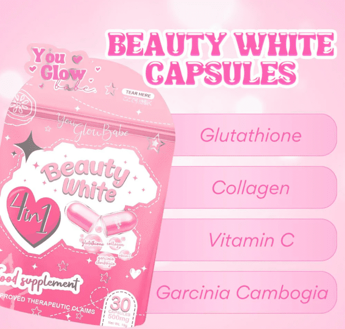 YOU GLOW BEAUTY WHITE GLUTATHIONE CAPSULES
