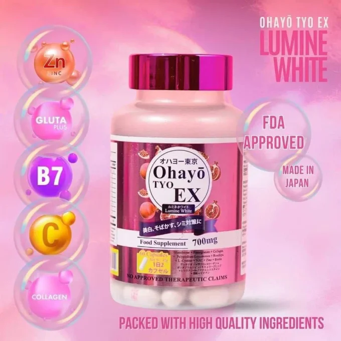 OHAYO TYO EX LUMINE WHITE  GLUTATHIONE