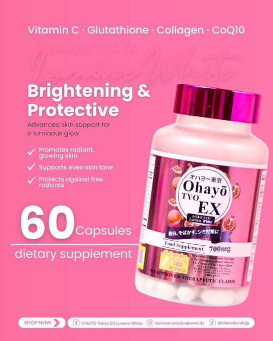 OHAYO TYO EX LUMINE WHITE  GLUTATHIONE
