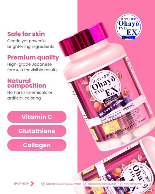 OHAYO TYO EX LUMINE WHITE  GLUTATHIONE