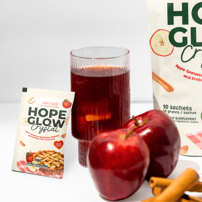 HOPE GLOW CRYSTAL CINNAMON KOMBUCHA