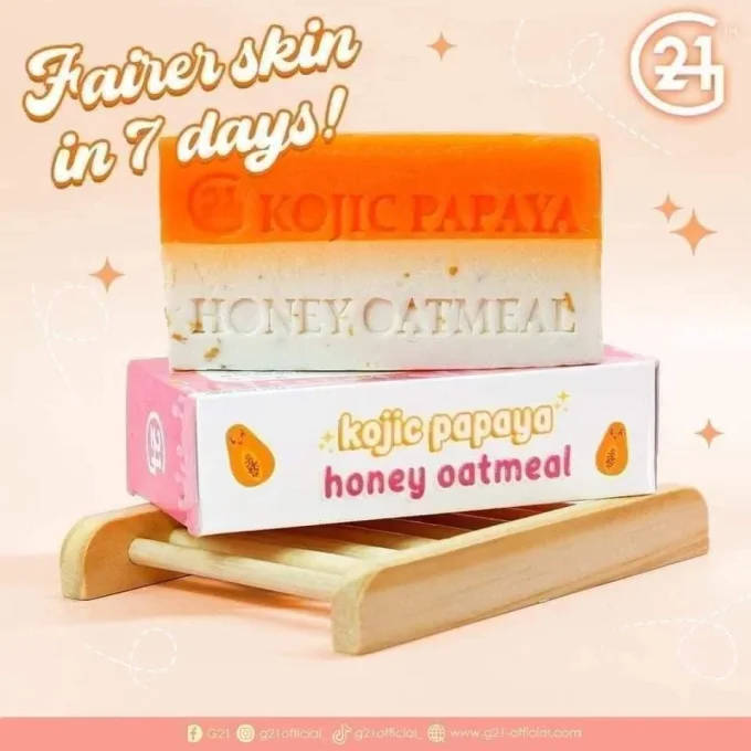 KOJIC PAPAYA HONEY OATMEAL FACE AND BODY SOAP