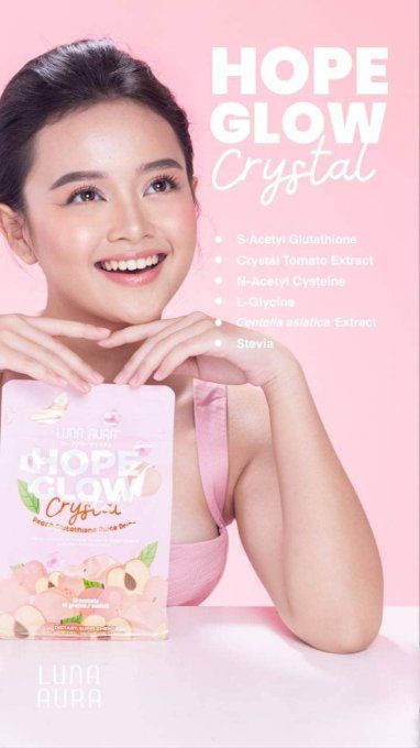 HOPE GLOW CRYSTAL PEACH GLUTATHIONE