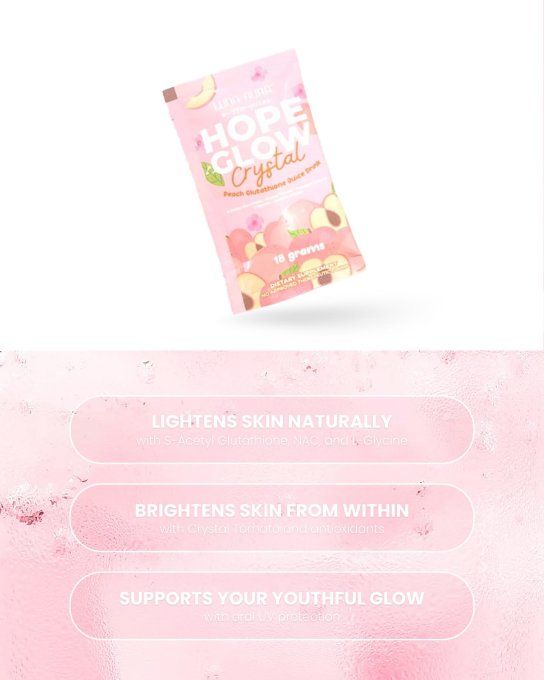 HOPE GLOW CRYSTAL PEACH GLUTATHIONE