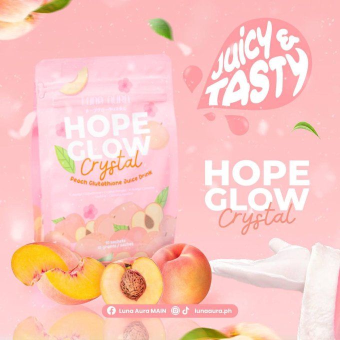 HOPE GLOW CRYSTAL PEACH GLUTATHIONE
