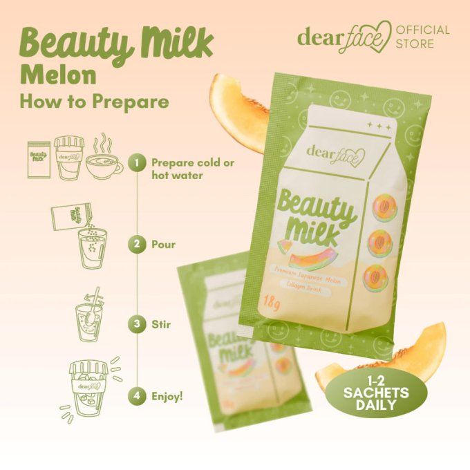 DEAR FACE BEAUTY MILK MELON