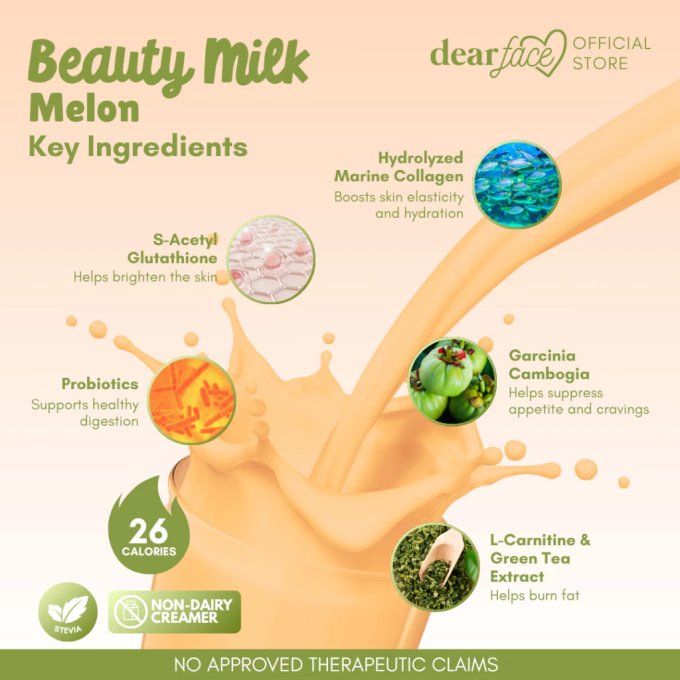 DEAR FACE BEAUTY MILK MELON