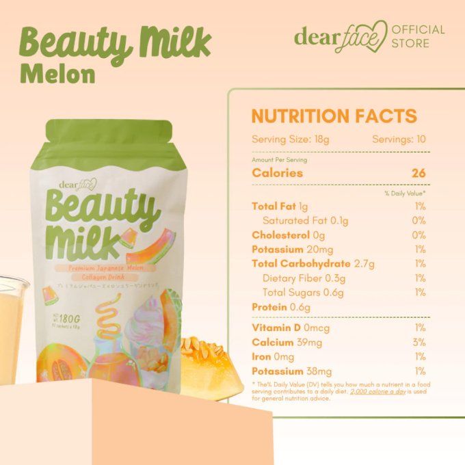 DEAR FACE BEAUTY MILK MELON