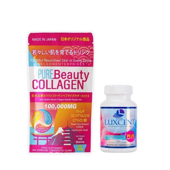 PURE BEAUTY COLLAGEN + LUXCENT  L- GLUTATHIONE 