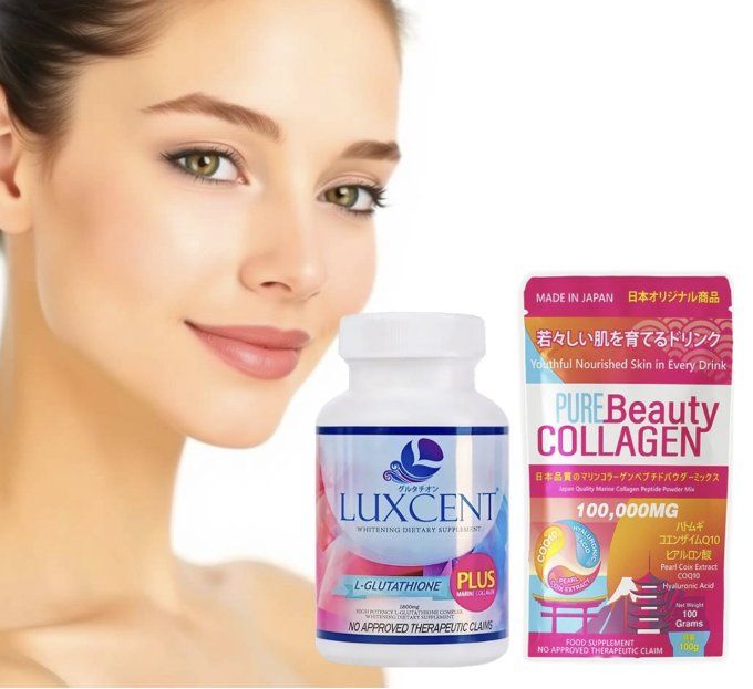 PURE BEAUTY COLLAGEN + LUXCENT  L- GLUTATHIONE 