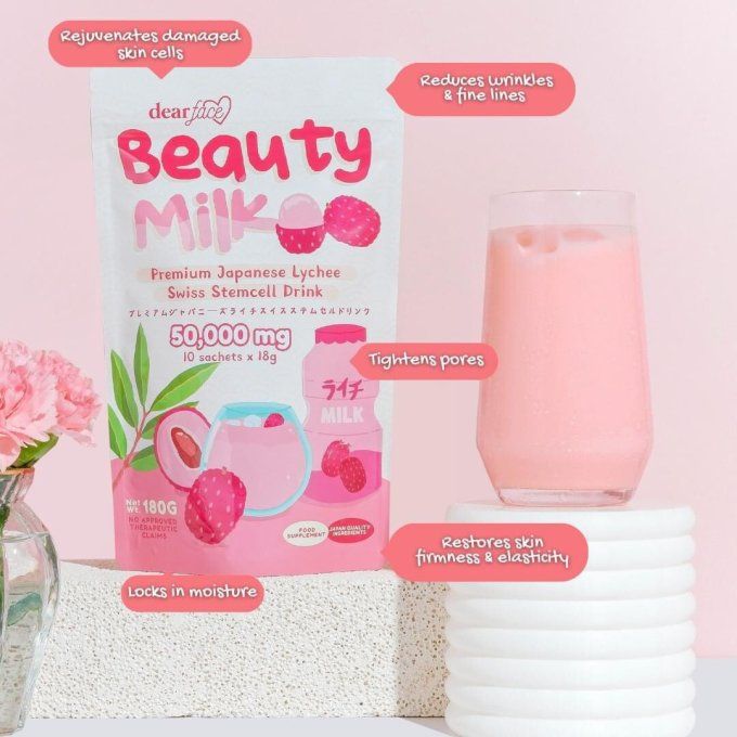 DEAR FACE BEAUTY MILK LYCHEE