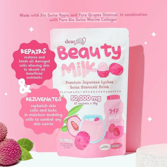 DEAR FACE BEAUTY MILK LYCHEE